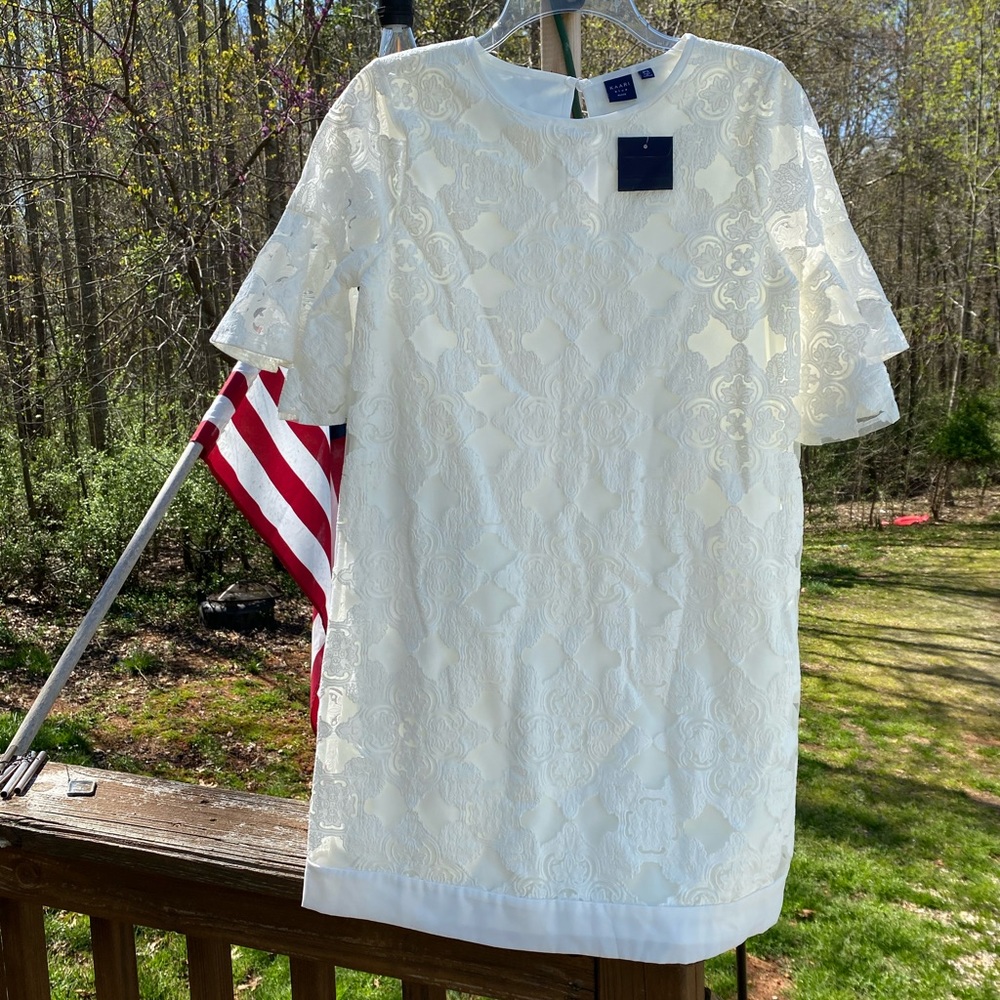 NWT Kaari Blue Petite Small lace dress - Picture 1 of 5